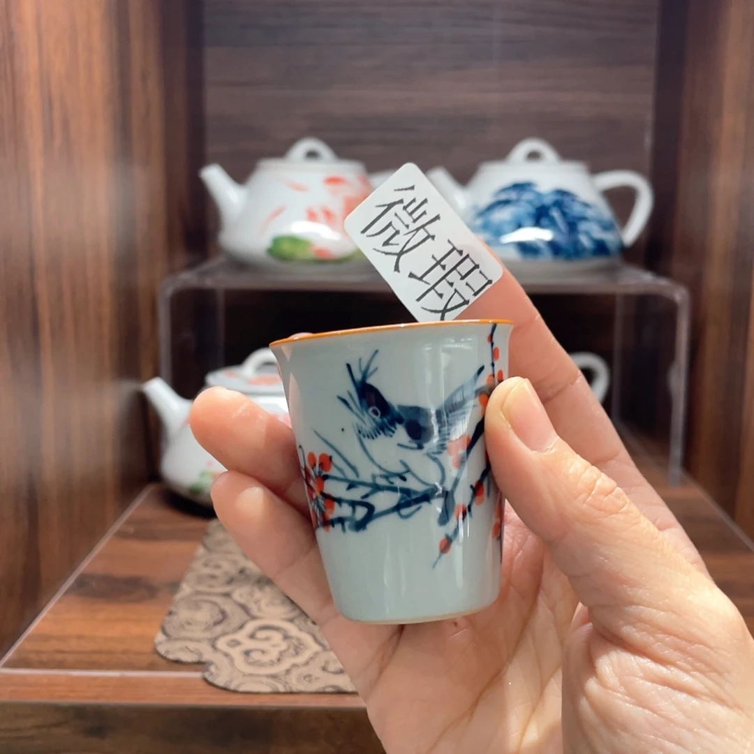 微瑕釉下彩纯手绘