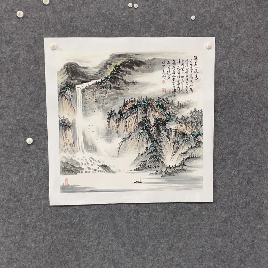 崽***崽国画四尺斗方画芯捡漏