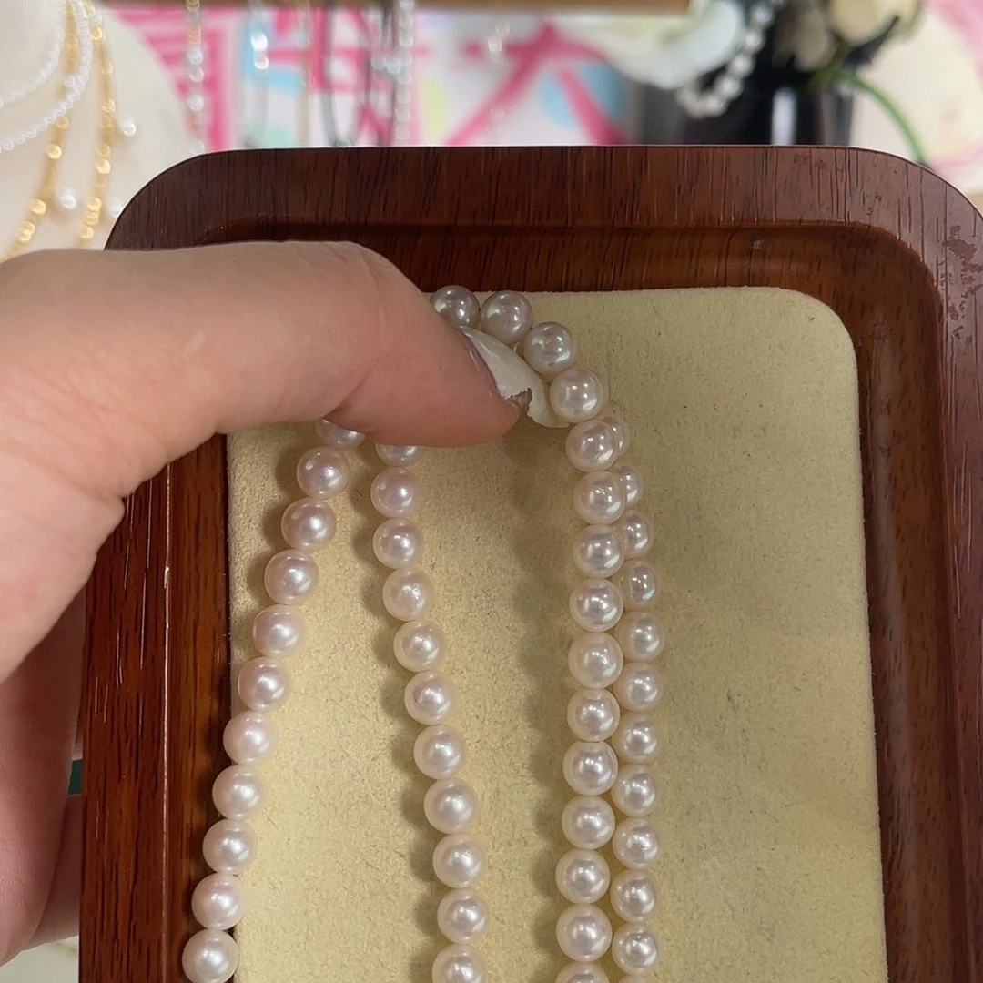 项链银S925镶嵌海水珍珠
