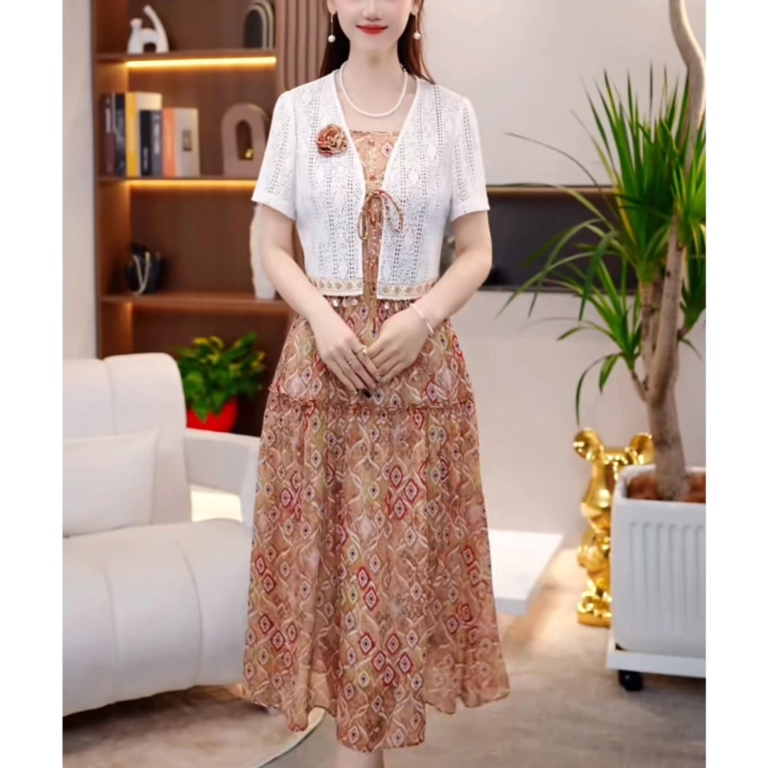 L199  夏季连衣裙中长款显瘦气质高级