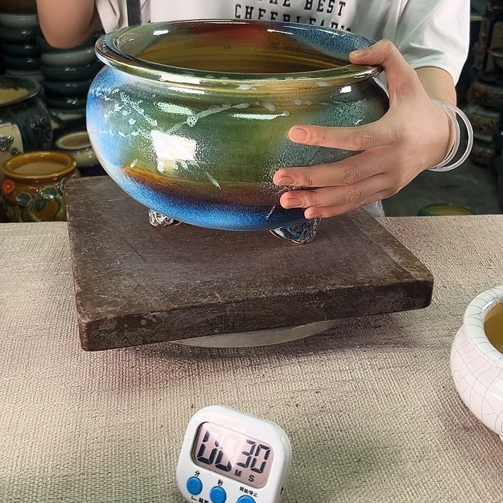 泳坤堂石湾盆恍****少陶瓷