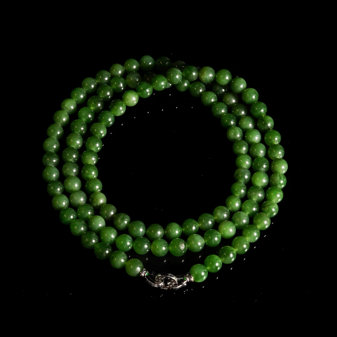 LOT.037和田碧玉项链/X3597