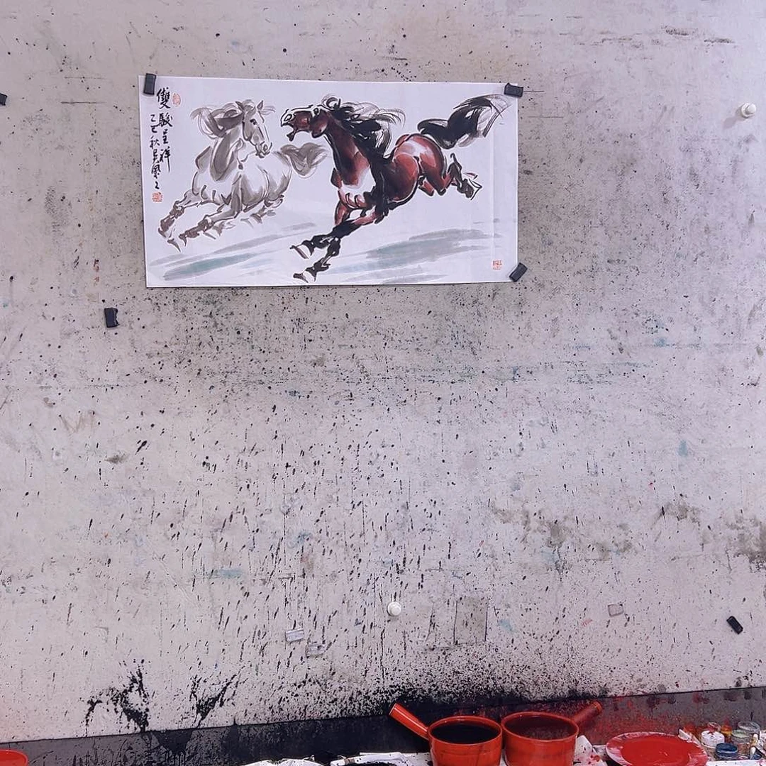 @***魚国画三尺100x50cmcm