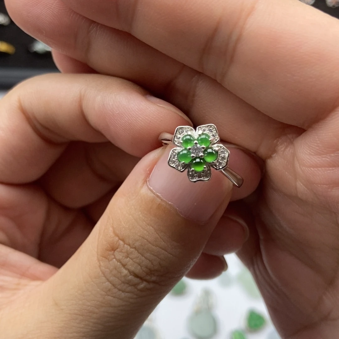 翡翠银S925镶嵌颈饰