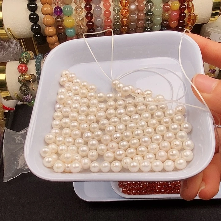 未镶嵌卡6珍珠10玛瑙/玉髓