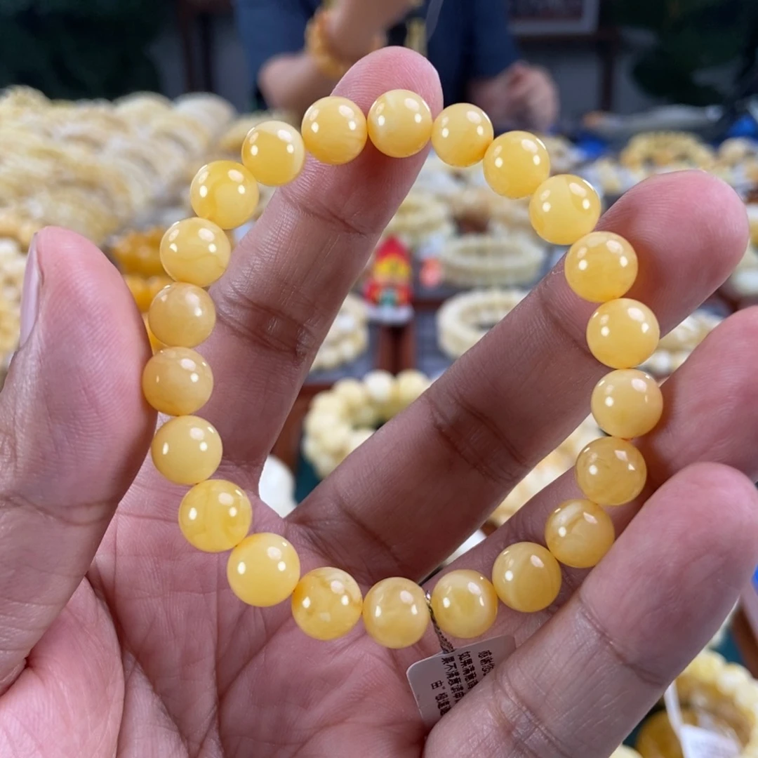 未镶嵌琥珀珠宝奇石8+蜜蜡手串8.1