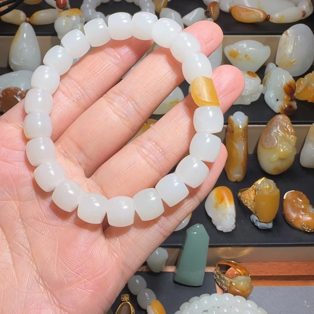 迷****和田玉未镶嵌手链