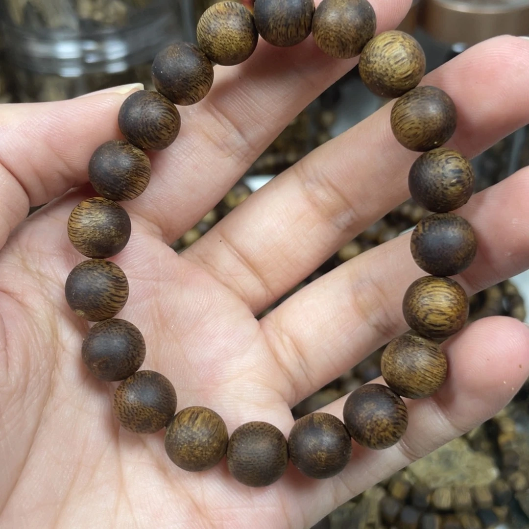 沉香沉香碎屑1.0mm圆珠单圈