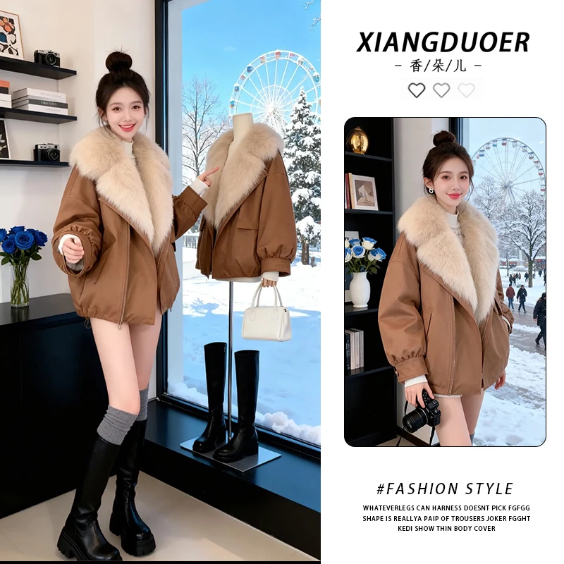 小众洋气显高通勤外套韩版时尚高级感纯色2026冬季新款百搭棉服女