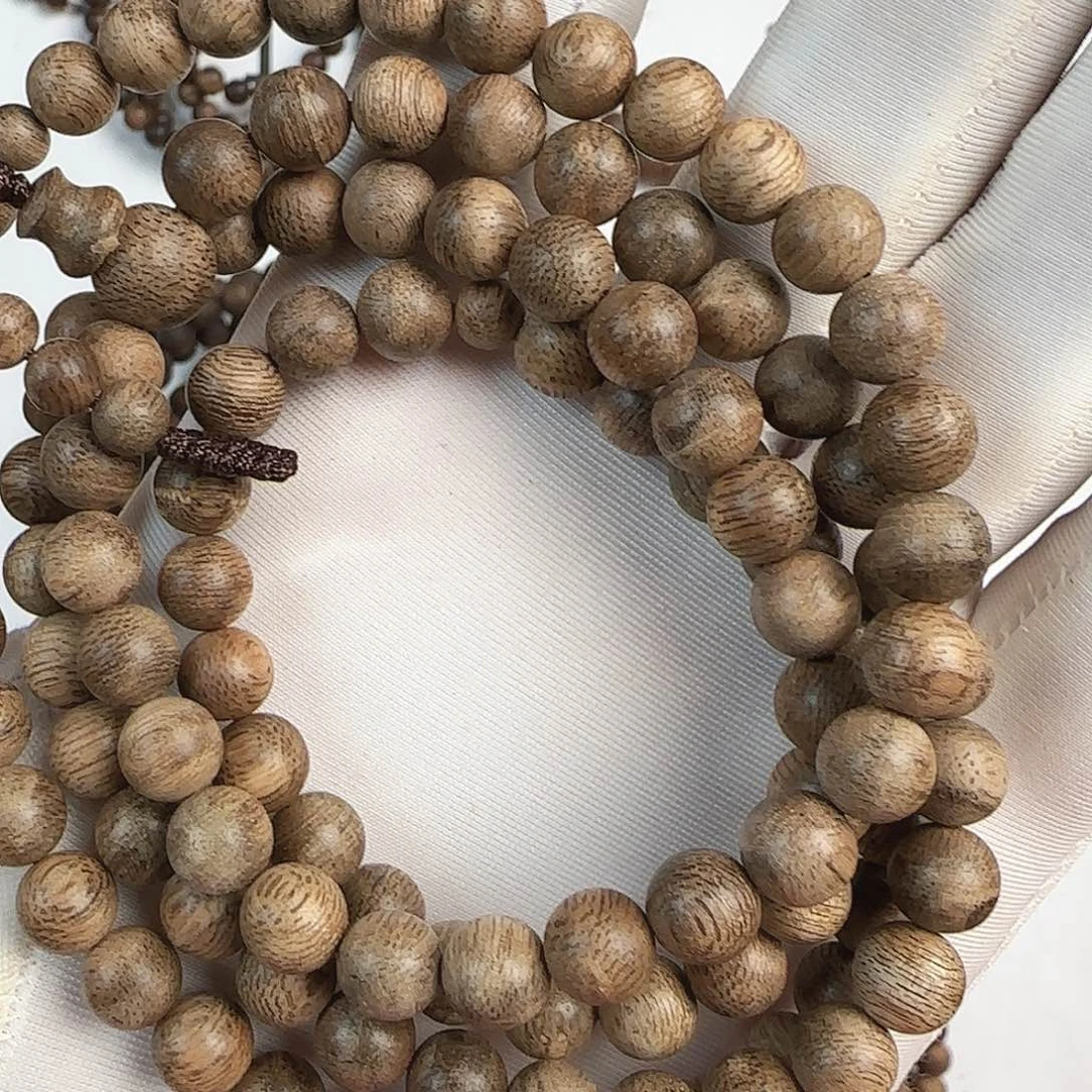 沉香手串07虎斑纹菩萨棋沉香手串