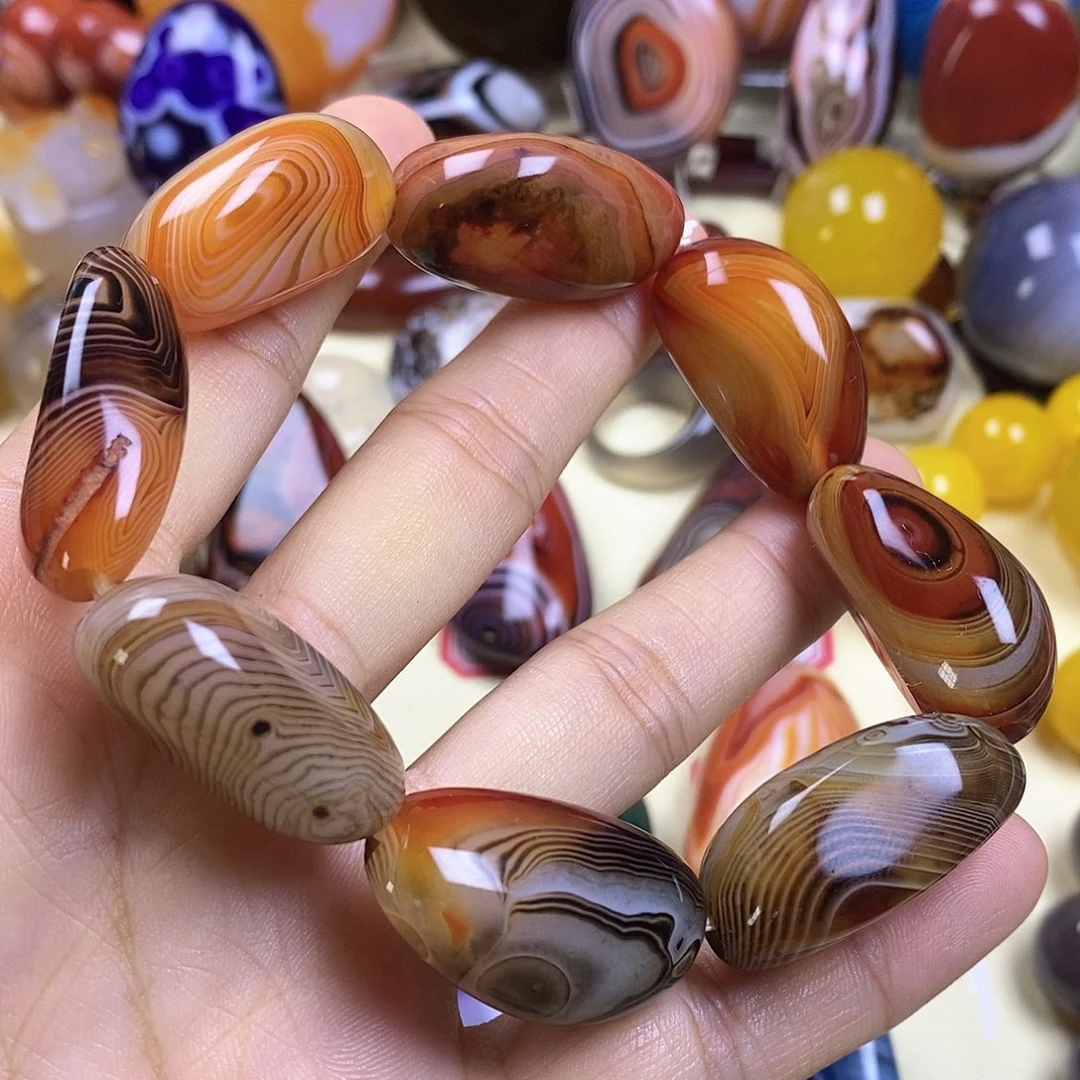 未镶嵌玛瑙/玉髓珠宝半成品