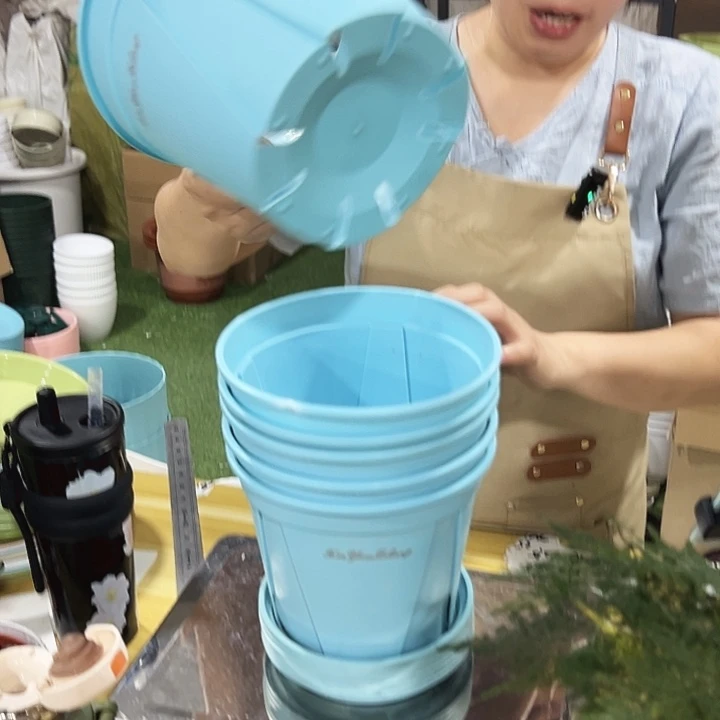 青山口17高16蓝色带托6个