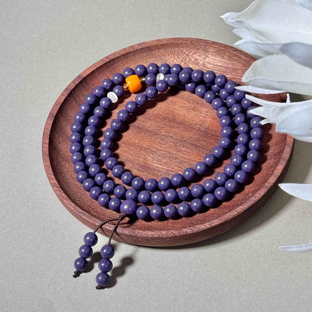 【东方紫炎橙思(108子)】古法合香饰品-JGMZ