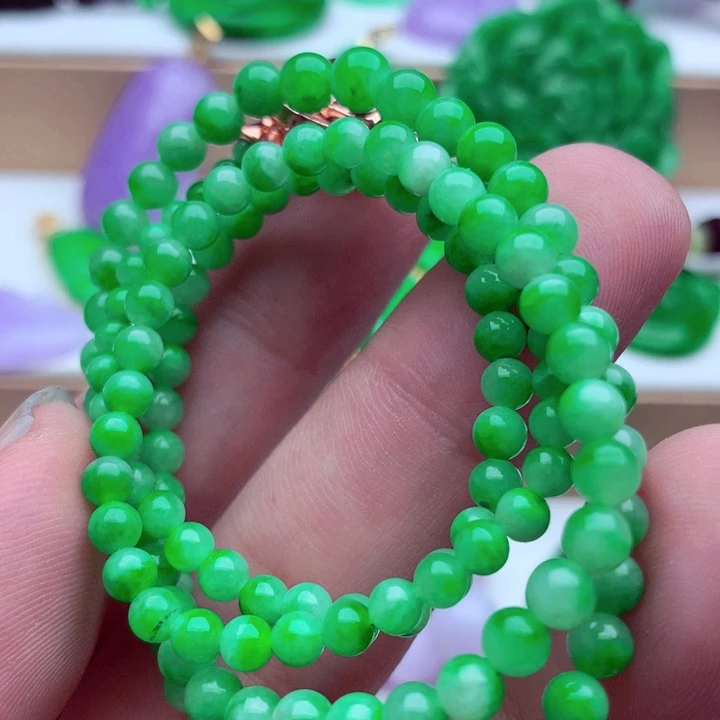 翡翠未镶嵌毛衣链