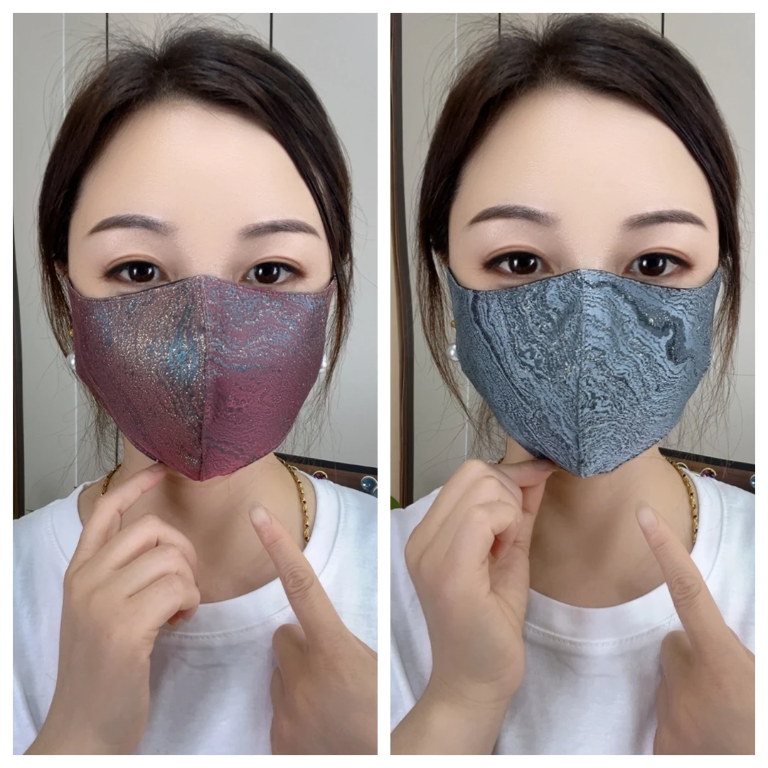 秋冬新款护眼角双层加厚防护面罩女士保暖口罩（炫彩）