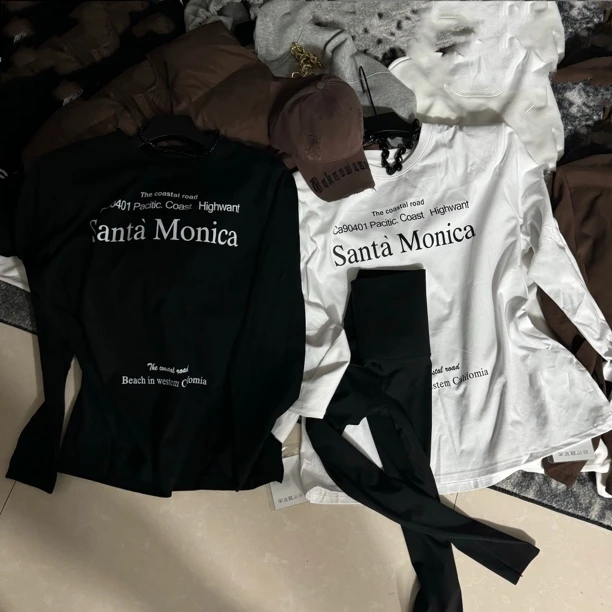 冬季新款年款垫肩宽松遮屁屁【美式华尔街】卫衣T