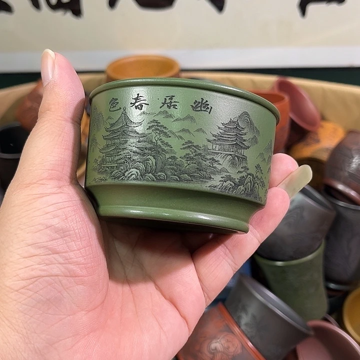 茶杯紫砂全手工紫砂主人杯