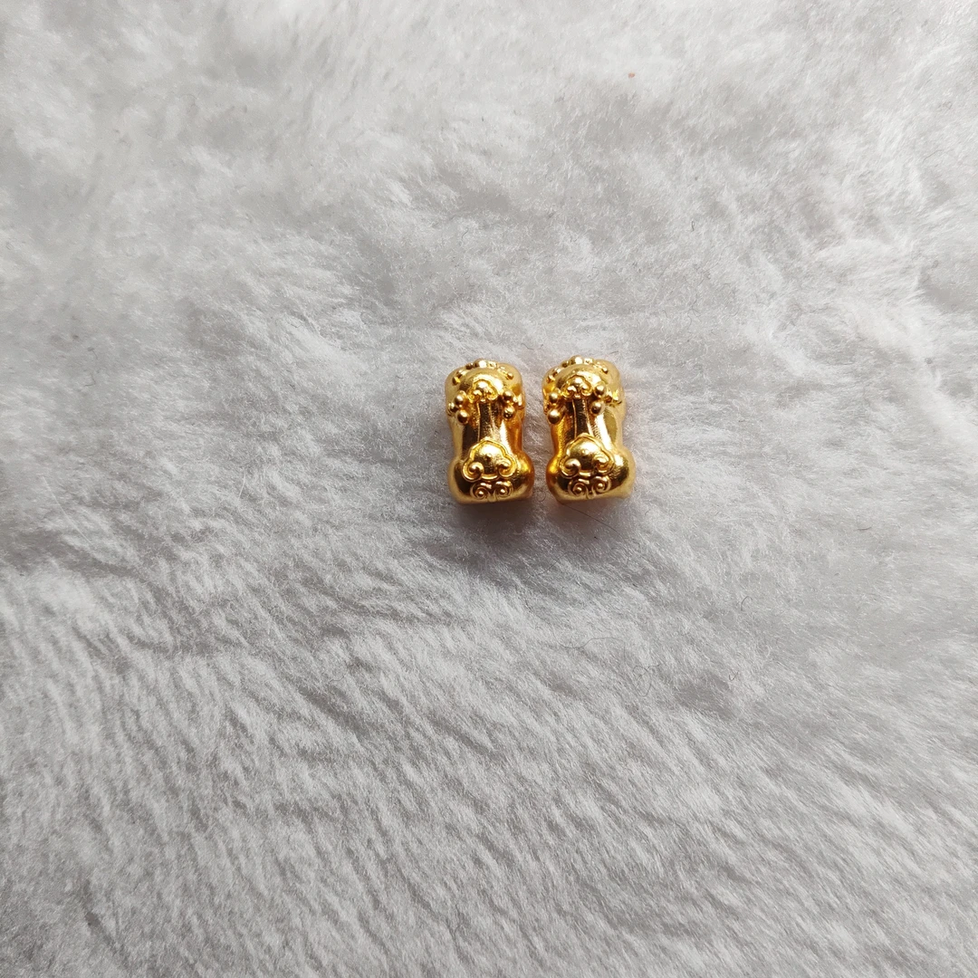 金元宝足金999貔貅珠子首饰