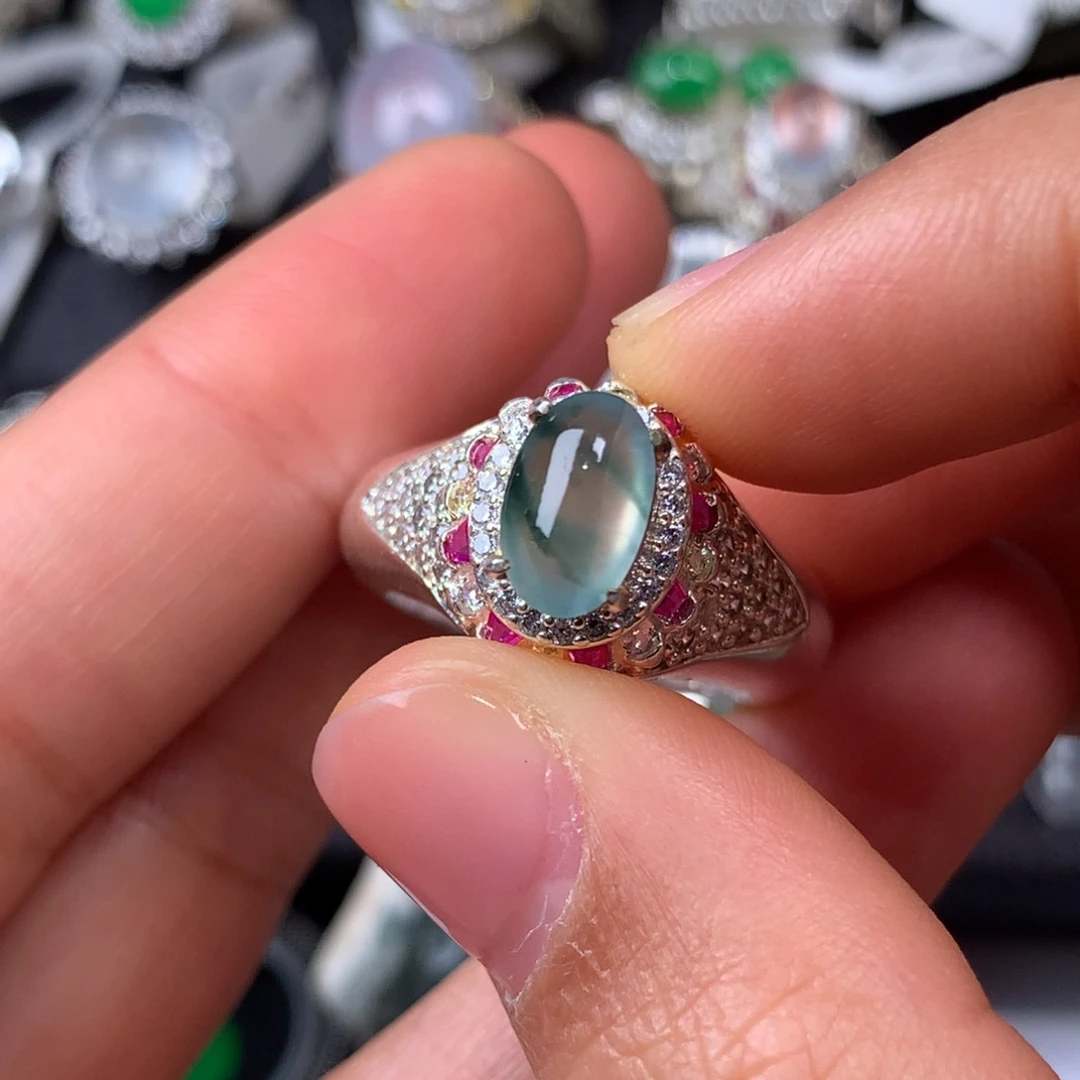 翡翠裸石蛋面裸石