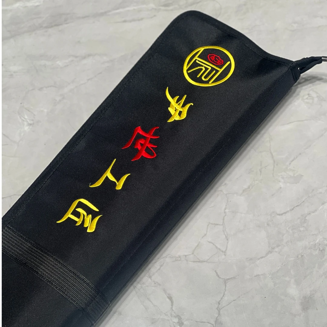 尹氏工匠老款台球杆包外包双面刺绣帆布面料双槽三槽通用