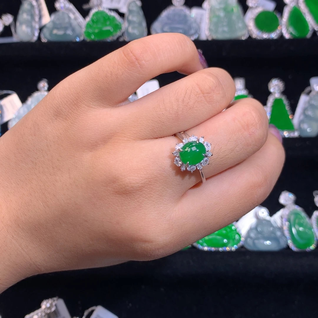 【闪购商品】颈饰银S925镶嵌翡翠天然翡翠