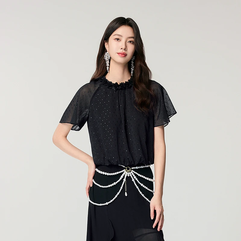 BADINA雪纺衫652M055