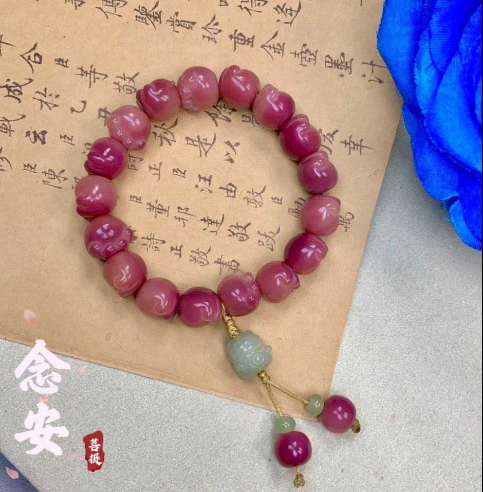 猫爪乌梅子酱 原创手作 菩提 单圈 手串 手持