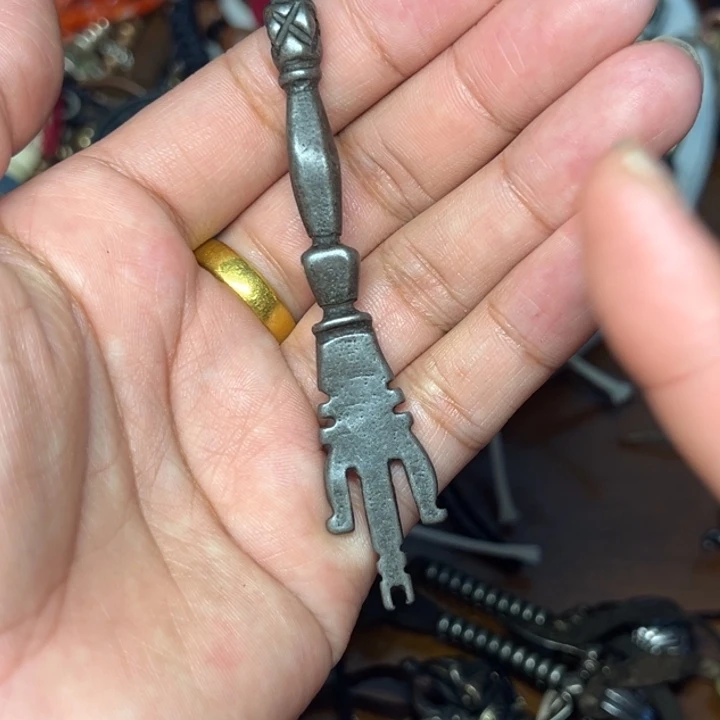 铜星月菩提吊坠项链