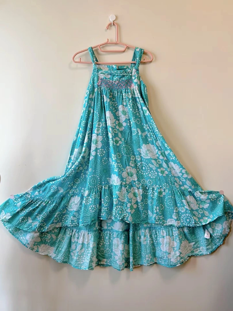 【直播扣号链接159-199】中古风服饰气质公主吊带夏装长裙沙滩裙