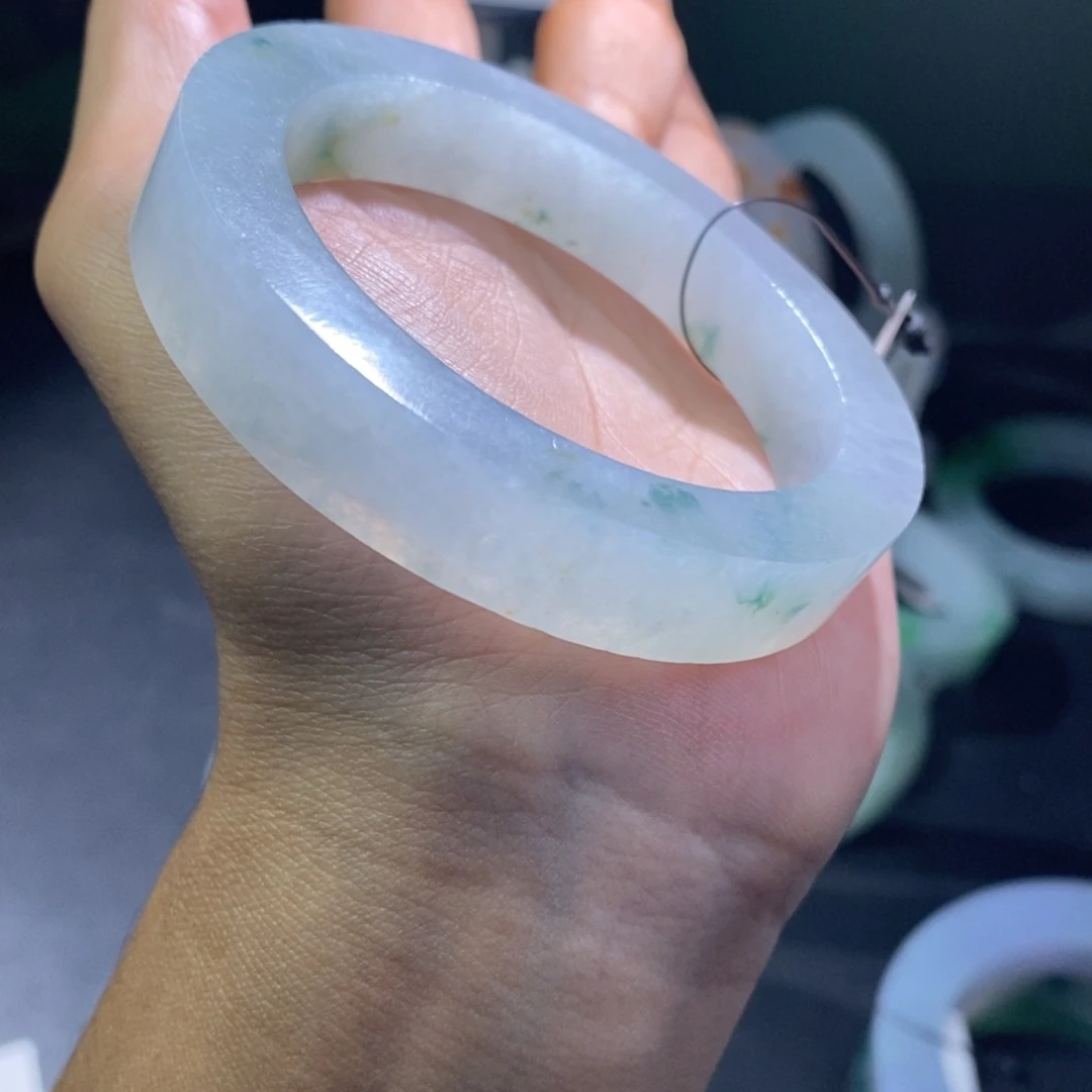 未镶嵌翡翠手镯定制翡翠宇****麻