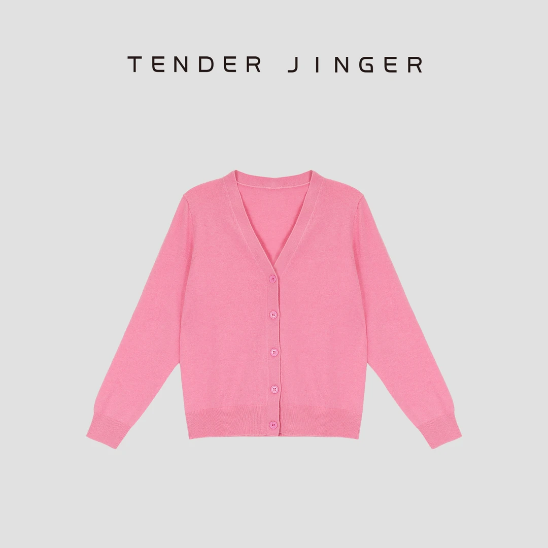Tender Jinger【草莓芝士】羊毛针织开衫毛衣T53BBS30726