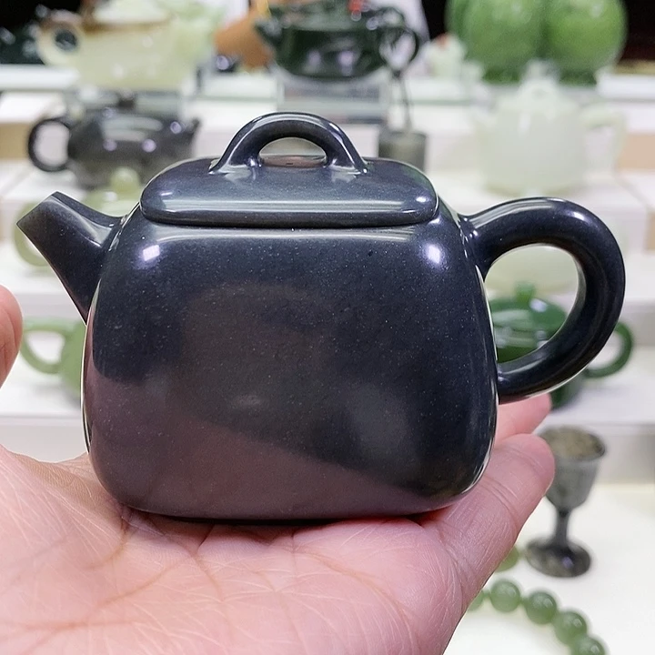 未镶嵌和田玉挂件茶壶170m l