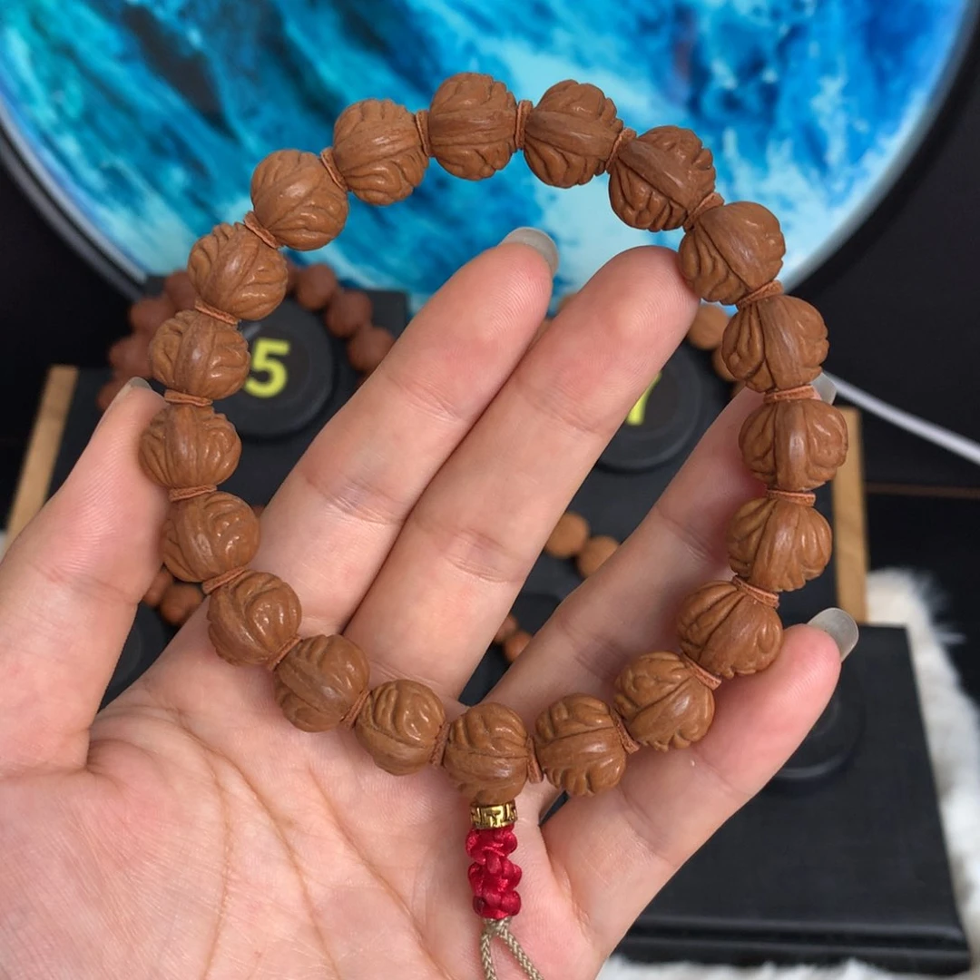 手串文玩核桃14野生红莲手持