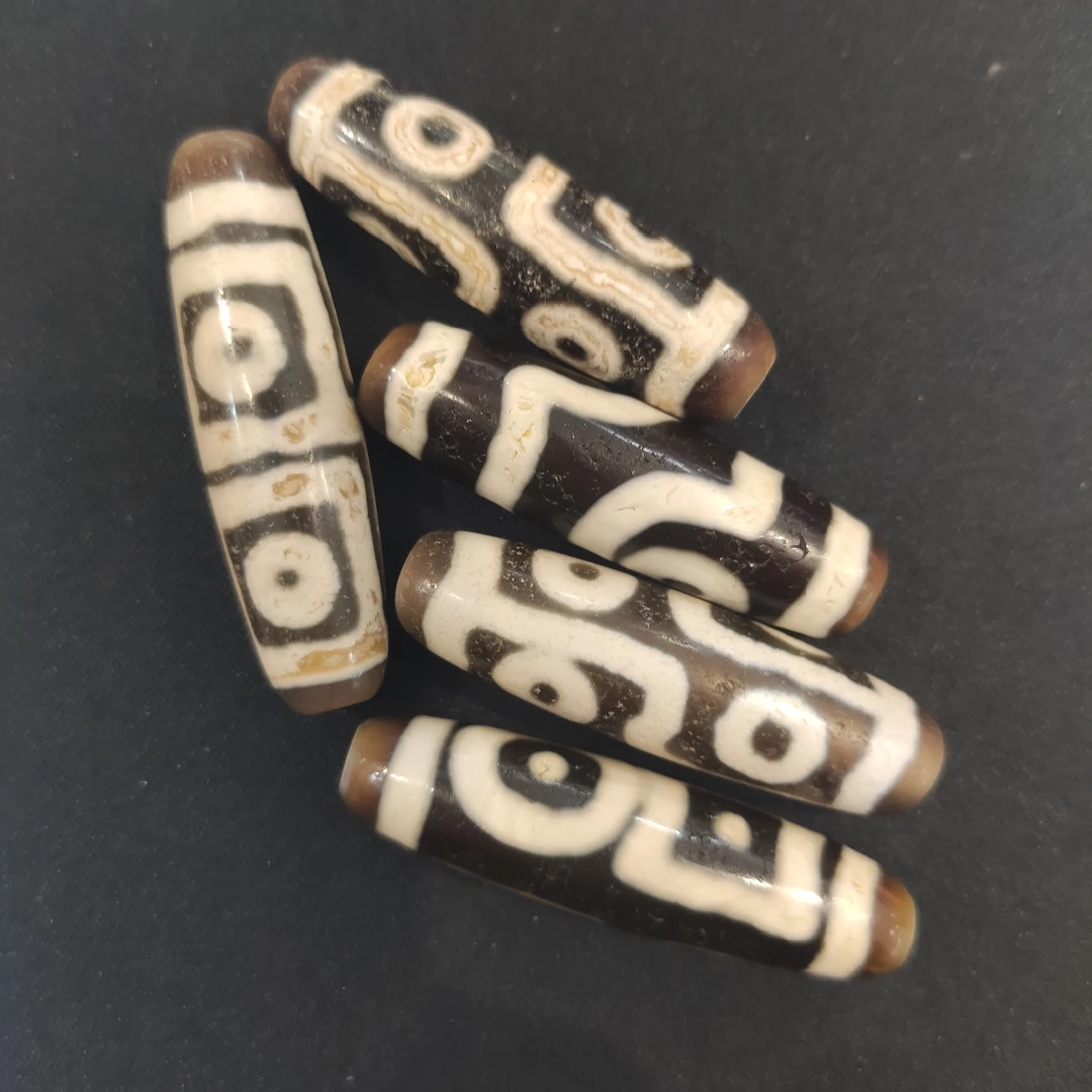 老徐的珠宝店| 鹏程牙黄多图腾单珠天珠 多样性发一
