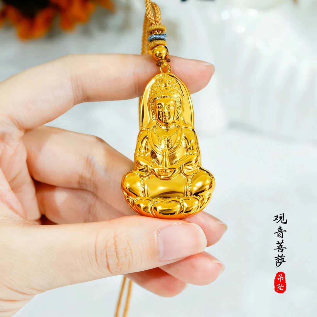 合金吊坠 观世音菩萨观音合金吊坠挂坠项链
