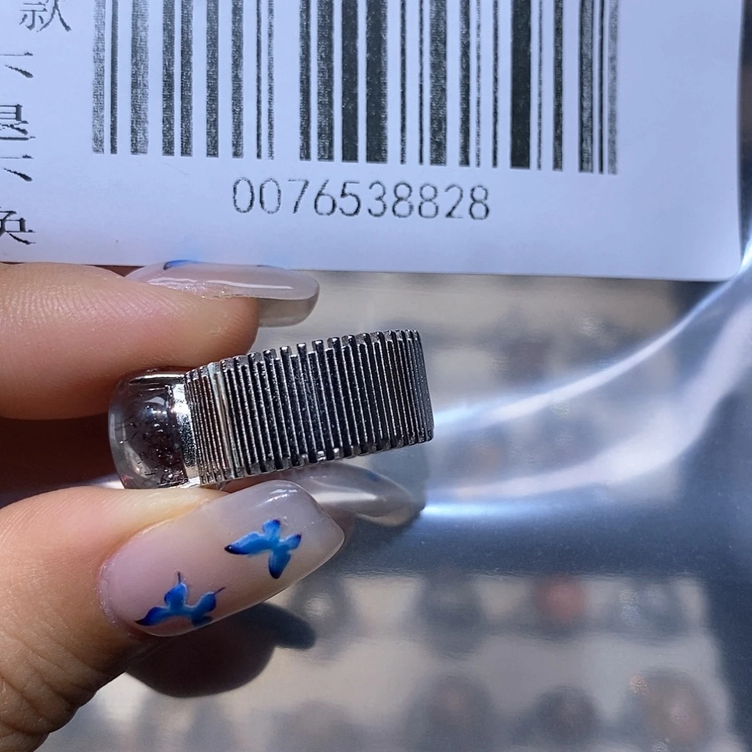 G***星银S925镶嵌戒指水晶