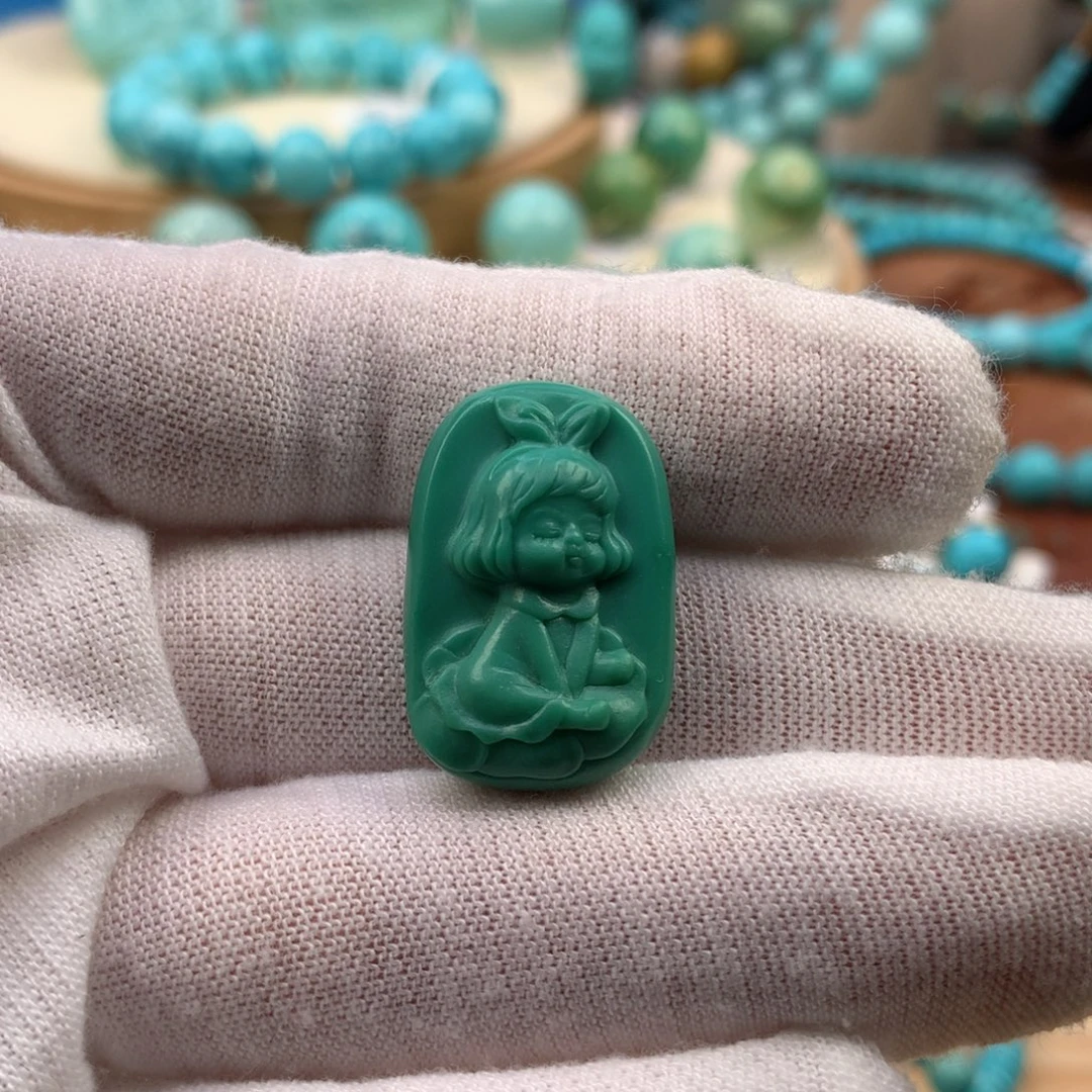 绿松石未镶嵌珠宝奇石16.5mm