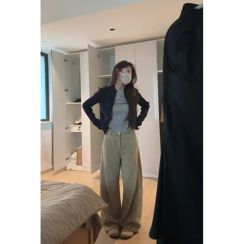 MARIE.COCO休闲风时尚穿搭针织开衫内搭上衣女秋季显瘦休闲裤套装