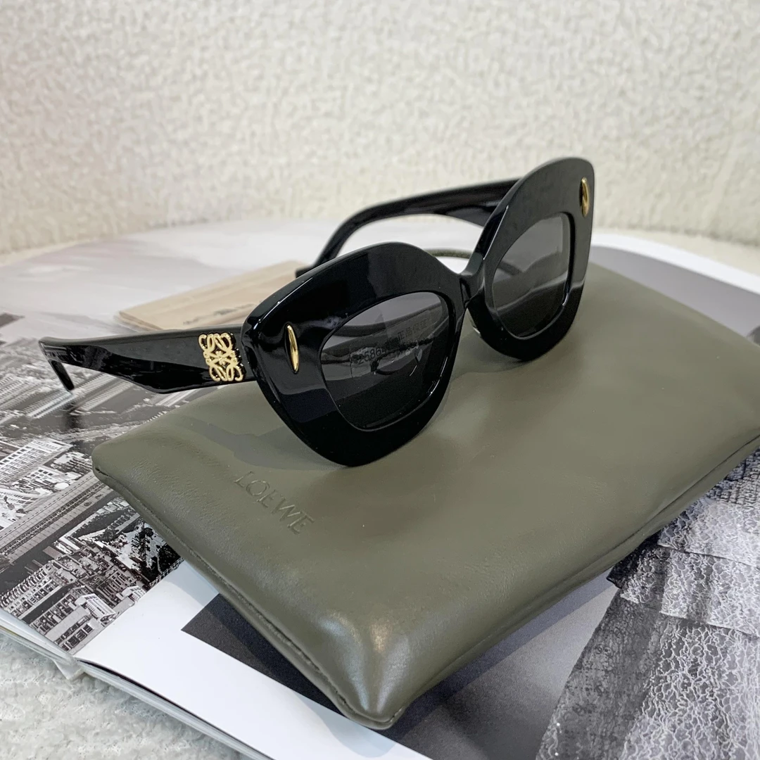 全新未使用 LOEWE/罗意威 壹臻/黑金猫眼墨镜 杨幂同款85435731