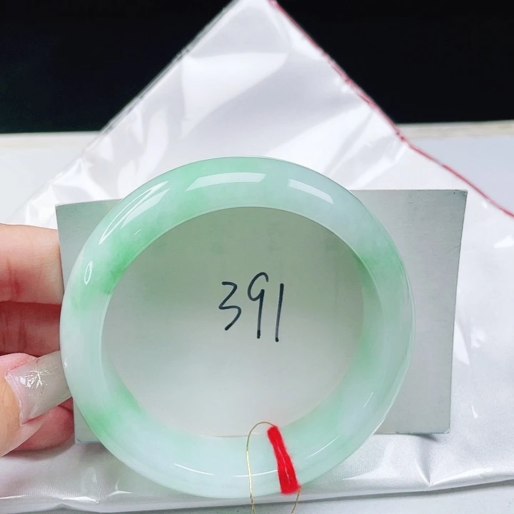 翡翠未镶嵌手镯缅甸翡翠58+
