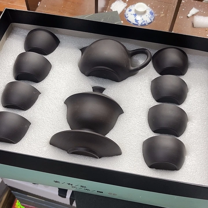 孤品茶具套装等。