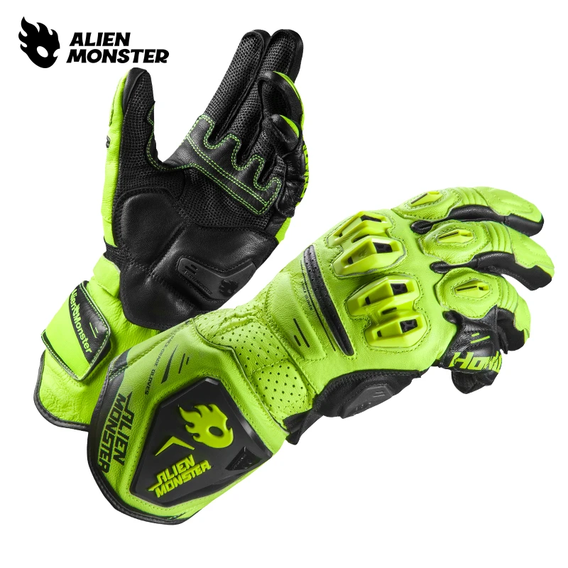 外星怪鸣啸GT手套摩托车真皮机车装备夏季骑行赛道竞技CE2级认证