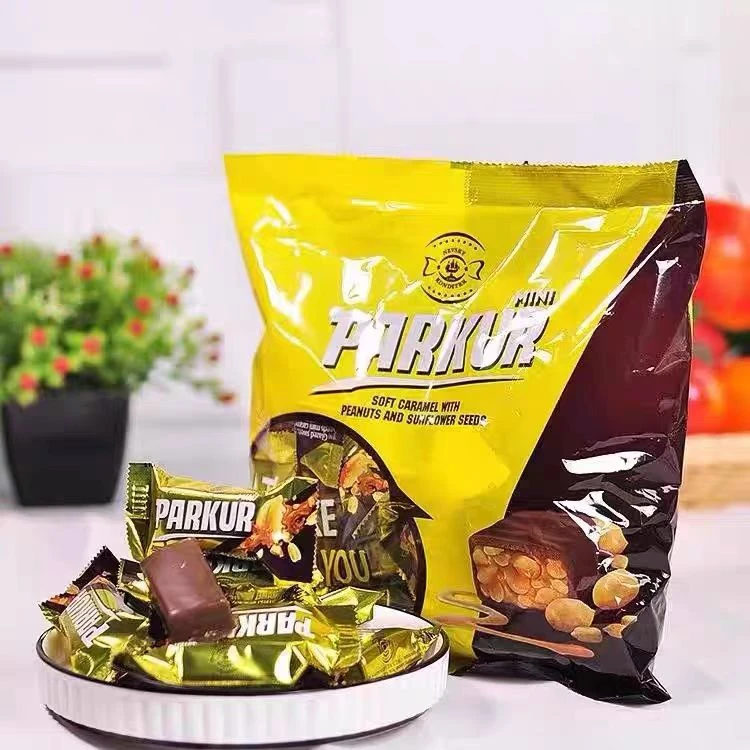 俄罗斯进口巧克力糖果涅夫斯基跑酷士力架花生葵花籽糖果500克