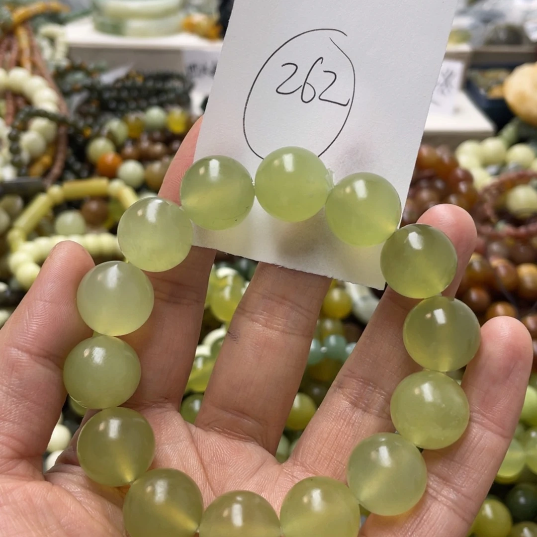 蛇纹石玉手链未镶嵌