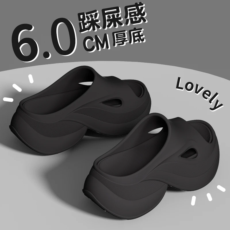 矮个子厚底增高拖鞋女款2025新款夏季出游百搭配裙子凉鞋女士外穿