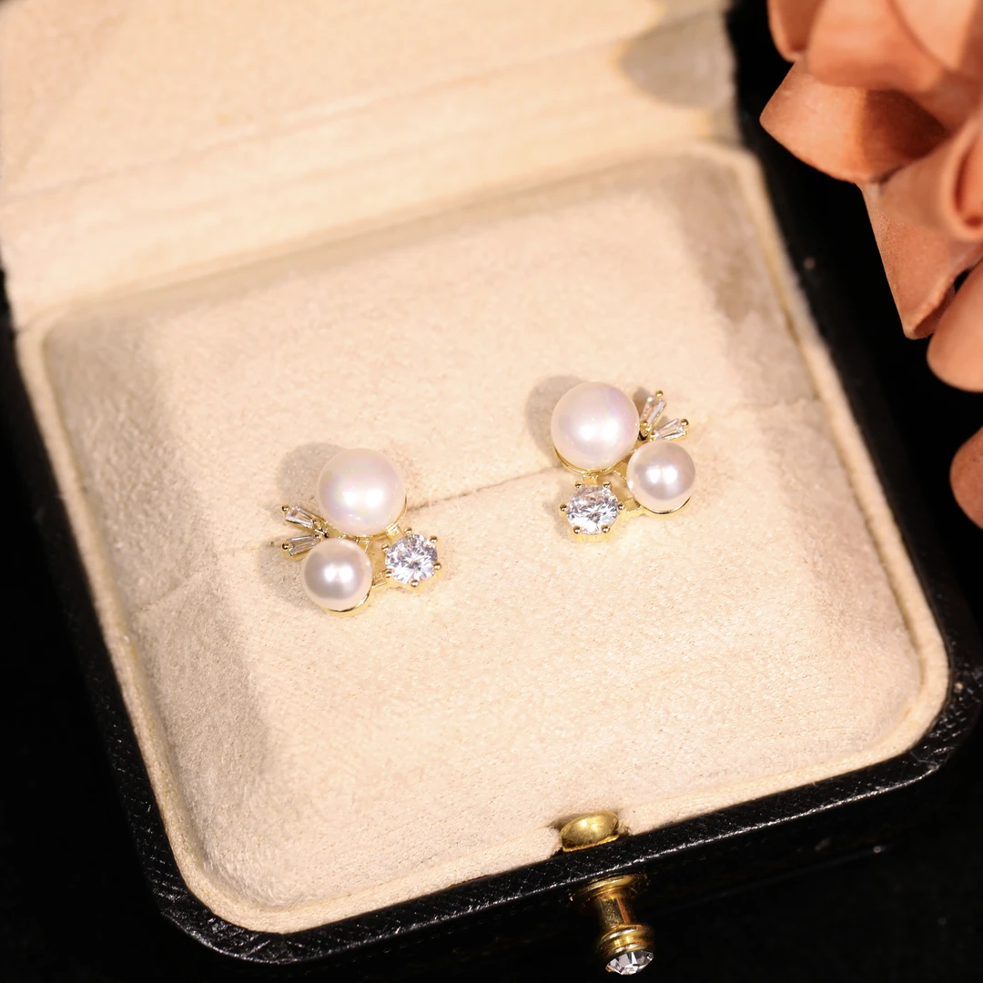 铜合金耳饰 【天宫】轻奢时尚气质百搭高级小众设计感耳饰RH1059