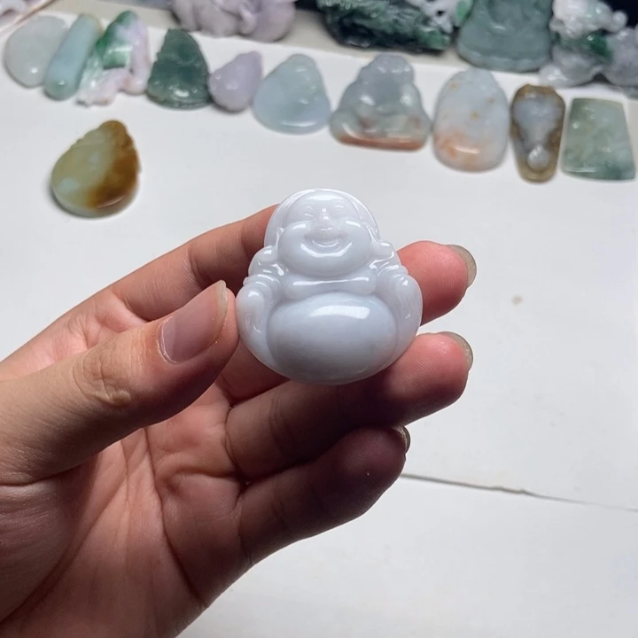 颈饰未镶嵌翡翠佛公12