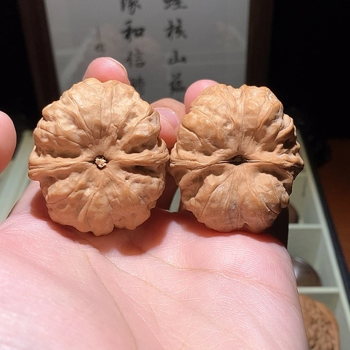 核桃把件小****9蛤蟆头核桃