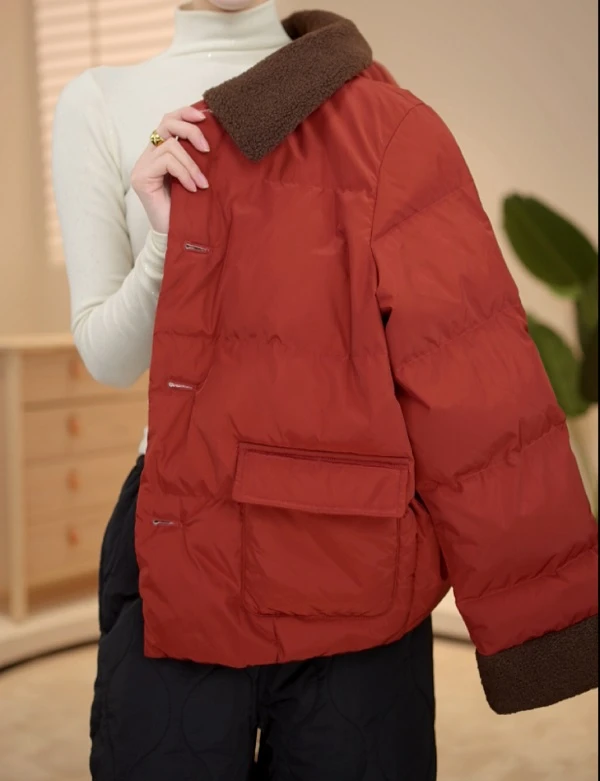 【XJ】新年战袍|新年新款时尚休闲百搭气质保暖羽绒服