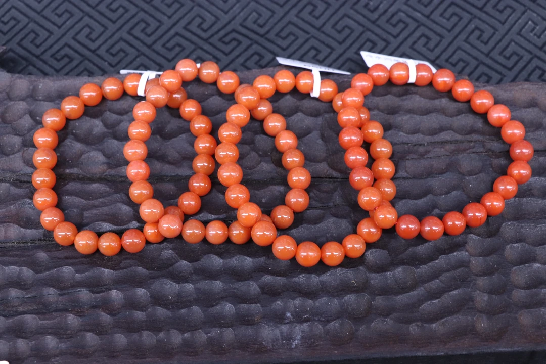 1原矿无优化天然南红保山冷水河单圈7mm左右多样性发一件